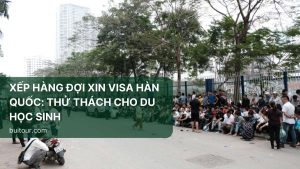 Xếp hàng đợi xin visa Hàn Quốc: Thử thách cho du học sinh