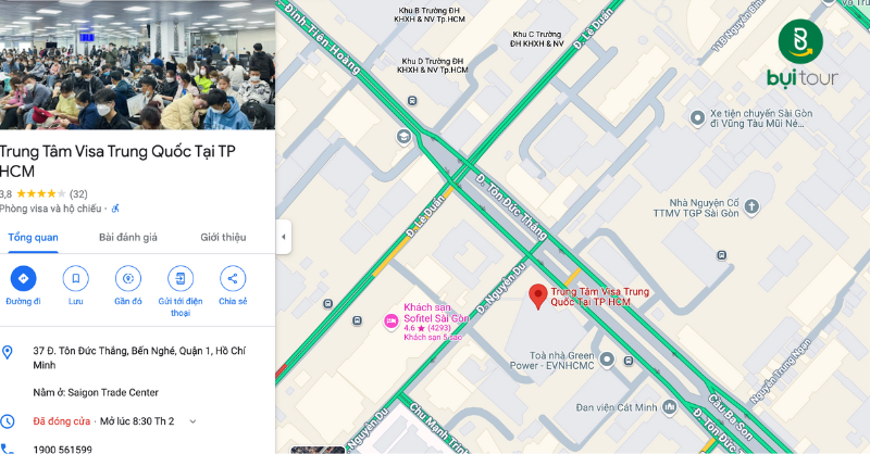Địa điểm nộp Trung Quốc TP.HCM